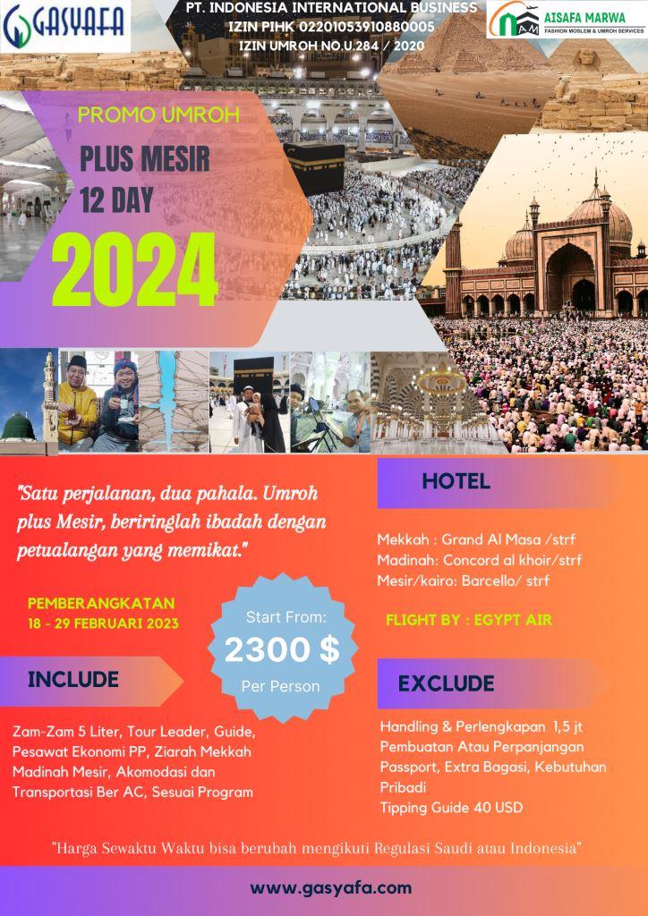 Umroh Plus Mesir 2024